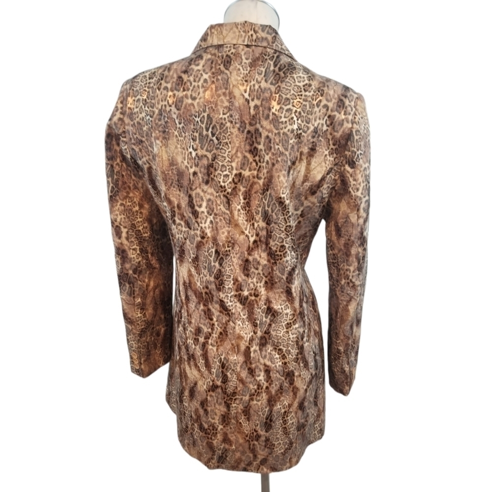 Simply Marcella Size M Snake / Reptile Print Blaz… - image 3